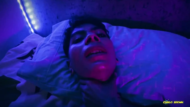 Magic C Jerking His Big Twink Cock Results in Lots of Precum and Thick Cum Loads