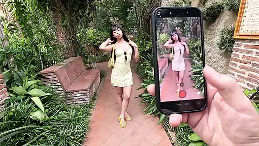 Caught in Photo Session in a Place Ends in a Risky Blowjob with My Photographer.