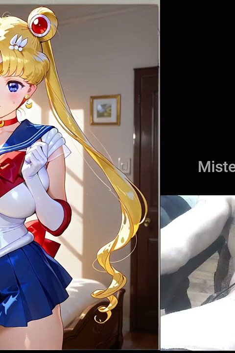 I Look at a Creation of Transexual Woman with Sailor Moon Cosplay and I Give It a.