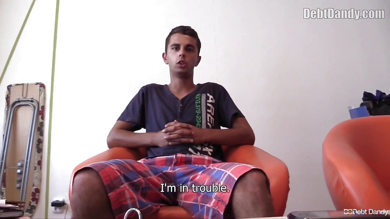 Debt Dandy Lures a Slovakian Guy Indoors for Cash in a Bareback Reality Porn Sex Session