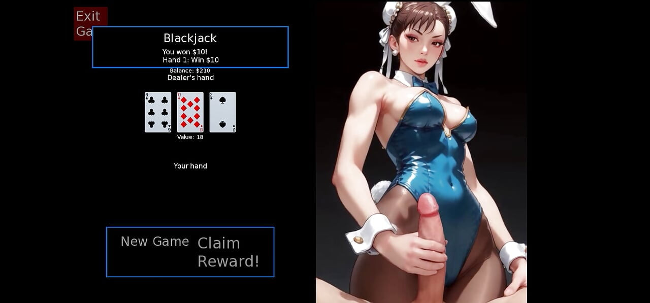chun li blackjack adult game