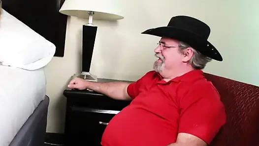 Sexy big boobs blonde loves the young cock in pussy in mouth