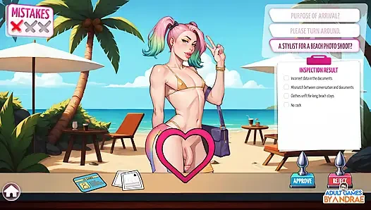 Ep2: hari 2: aktivitas pantai - futa zone lewd control