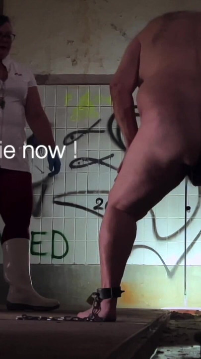 Unforgettable moment from "Dominatrix Mistress April - A Slaves Bath"