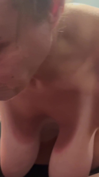 Captivating moment from "Mama comes in shows me her ass and sucks me off and swallows all my cum!"