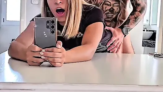 Intense Fucking in Front of the Mirror with Delicious Internal Cumshot Ends in Squirt