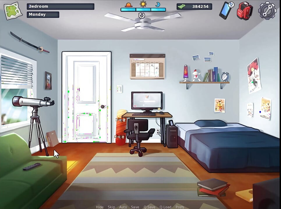 Summertime Saga - Jessy played with her self