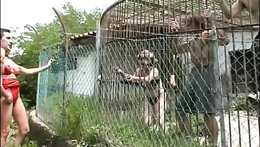 Tante seksi dengan memek berbulu lagi ngidam dientot sama kontol besar di taman umum