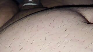 Step mom pulled out condom full of cum and clean step son dick