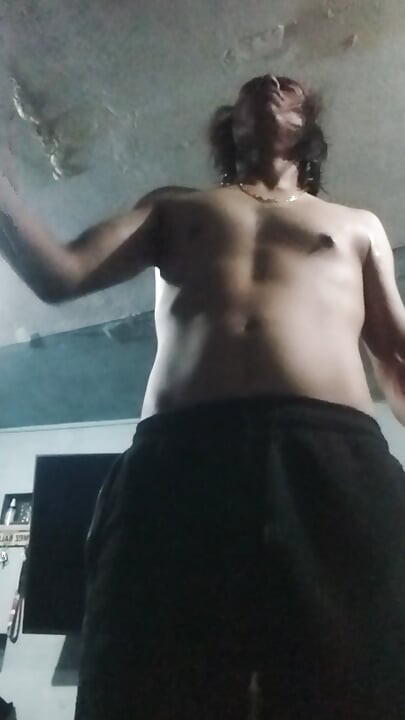 Stepdaddy Exercises Almost Naked