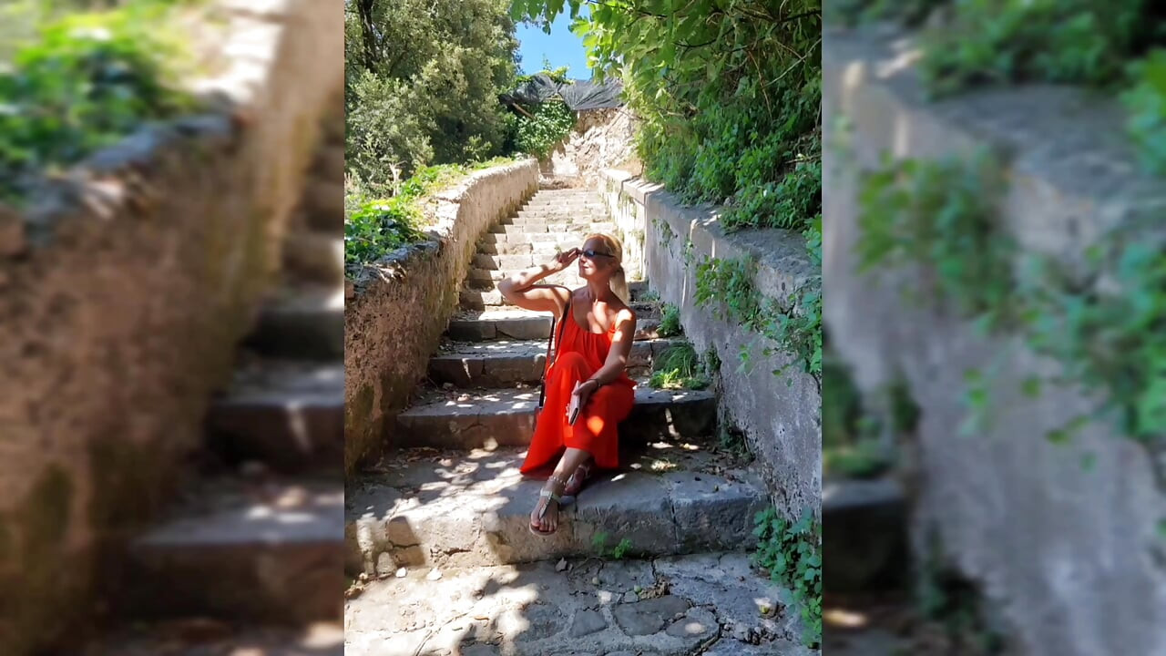 Amatör Sarışın Eş Yürüyüşten Sonra Seksin Tadını Çıkarıyor