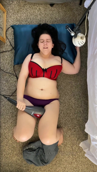 Quick and Sneaky Orgasms - Powerful Massager - Denim Jeans, Bra, and Panties | Clip 1