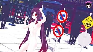 Impacto de Genshin - Hutao - Baile desnudo completo (HENTAI 3D)