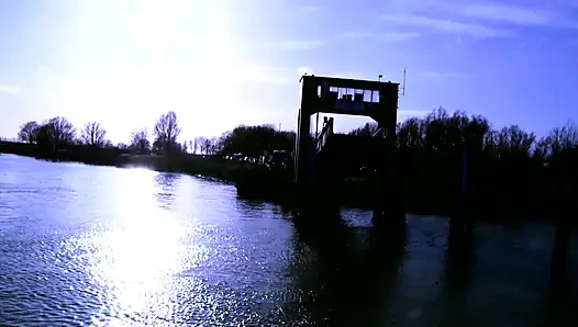 Blonde Bombshell Teases with Cock in Luxury Car