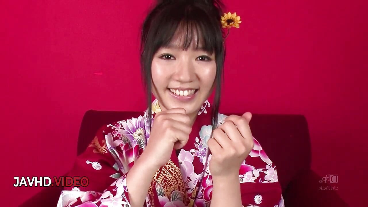 Chiharu's Sensual Kimono Threesome Includes Sultry Blowjob and Hot Creampie Finale