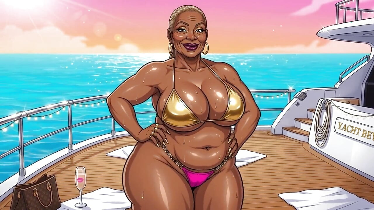 Wanita hitam seksi di Bikinis