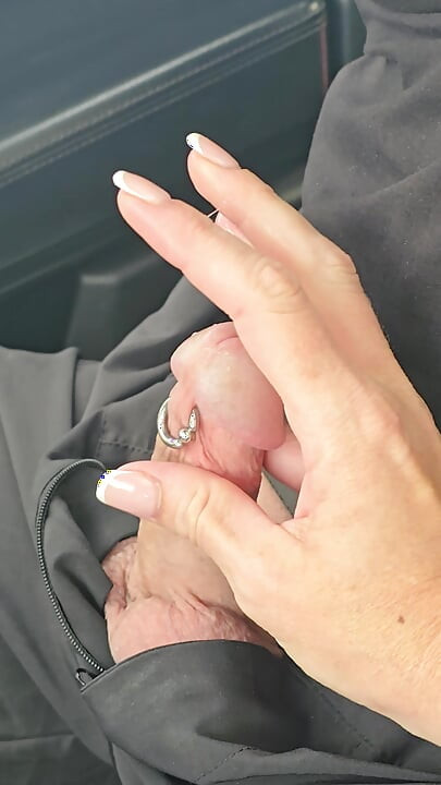 I use his cock like a gear stick as he drives