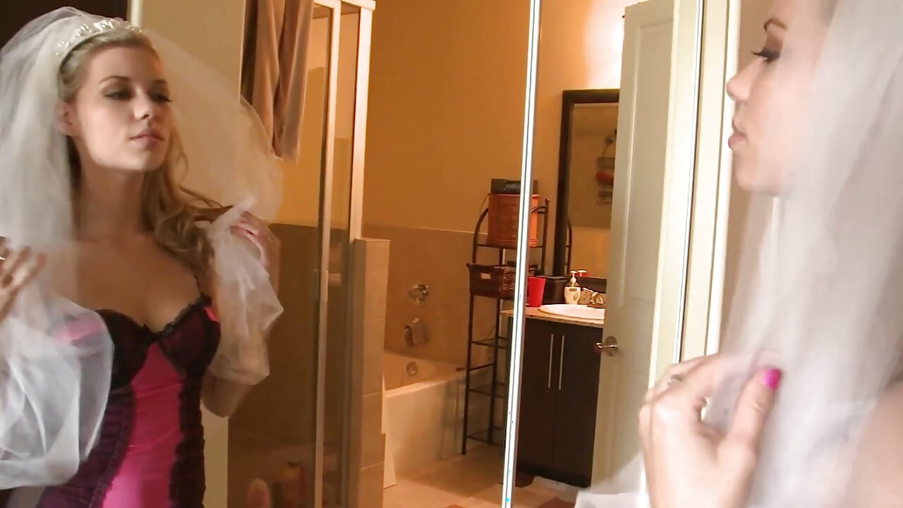 Beau Brides Scene-4 Pretty, Slim Blonde in a Wedding Dress Fucking Hard with Her Boyfriend.