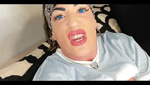Destroying and Sucking My Giant Dildo 52