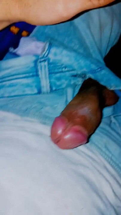 18 year old School boy showing uncut dirty cock pre organism | Clip 3