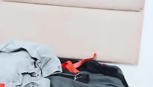 Pratibha takes his cock in her mouth in her room with Aniket