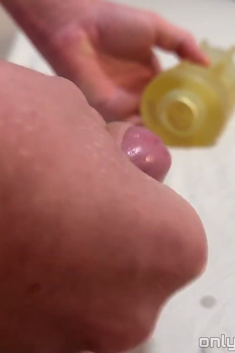 Horny Boy's Flashlight Penetration and Rubbing Is so Intense He Has to Moan and Scream for a Cumshot Bed - John Delove