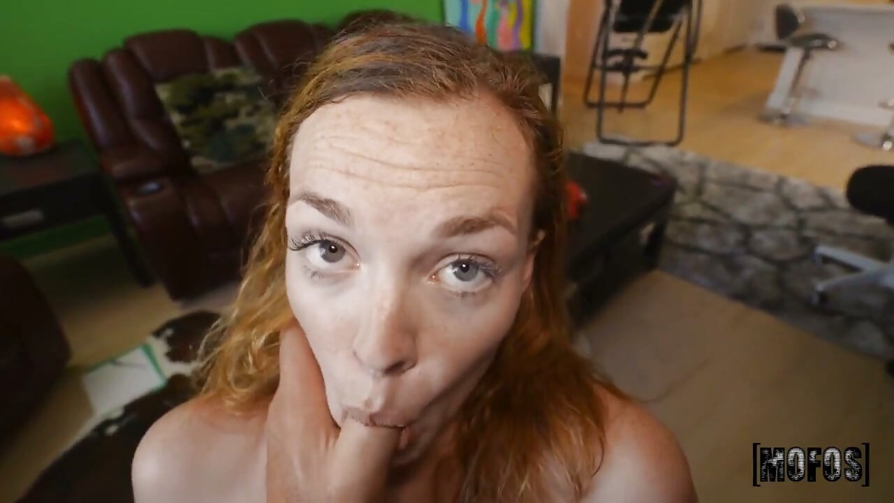 Pervs on Patrol - Ginger Babes Gives POV Footjob and Blowjob