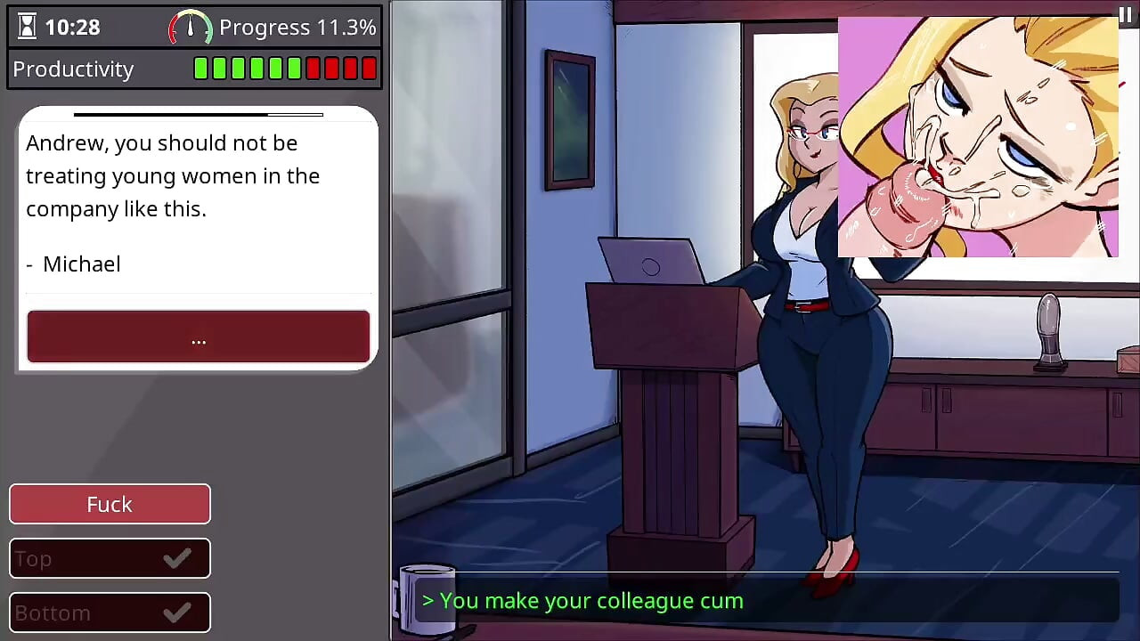 Barely Working: Busty New Hire Candace Gangbanged by the Whole Office