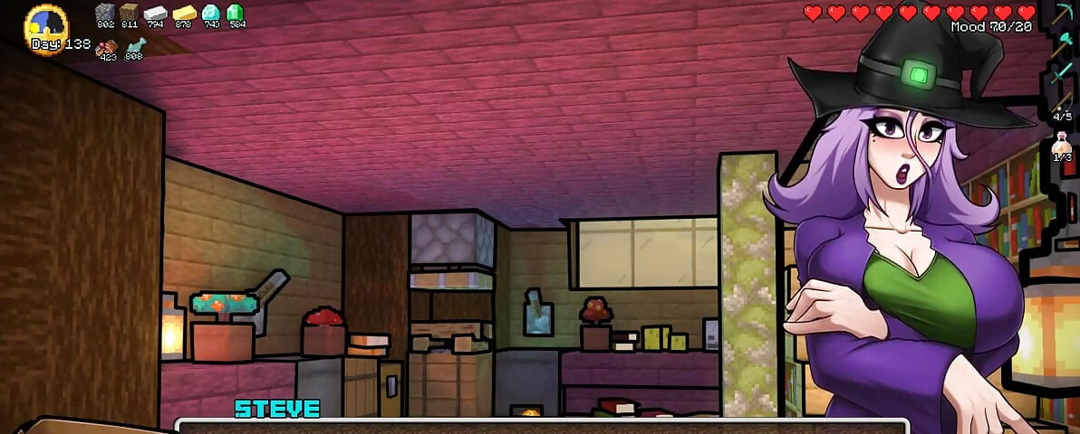 Minecraft Napaljeni Zanat Dio 85 Nove haljine za vještice, seksi donje rublje!! napisao Loveskysanhentai