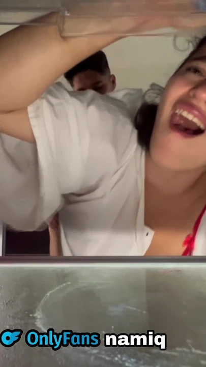 Nami Gets Trapped in the Fridge and Her Stupid Stepbrother Fucks Her
