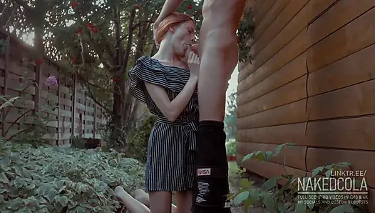 Hope nobody saw her on her knees, deepthroating my cock - NakedCola