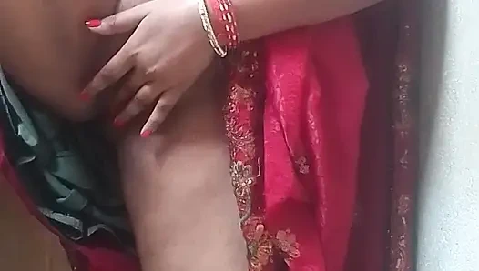 Sexy sister-in-law cooling the heat of her with cucumber