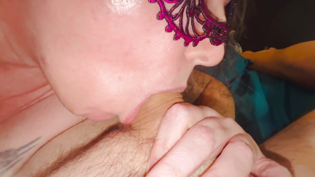 Amateur Wife Deep Throats Cock and Swallows Cum
