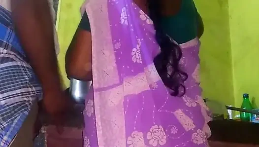 Tamil teacher Kitchen room sex with hasband handjop