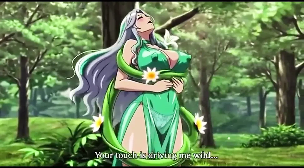 Sensual Forest Fantasy Vines Squeeze Her Big Boobs and Hips