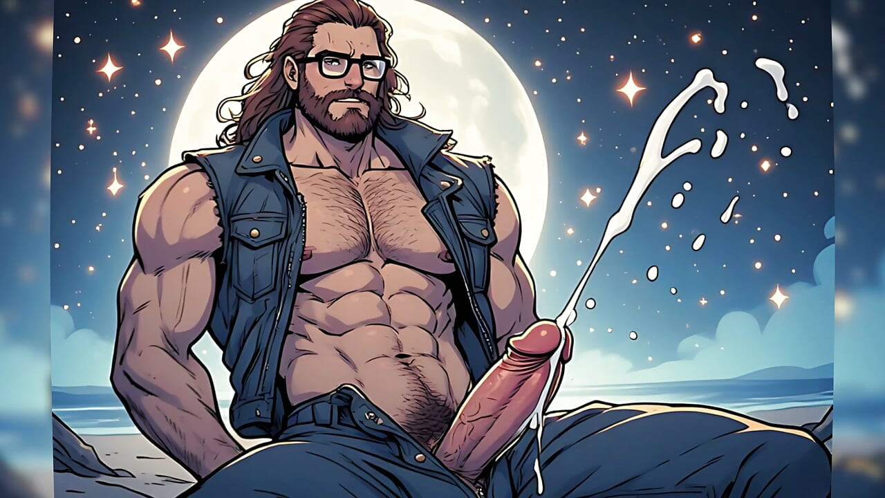 Handsome Hunks Night Beach (ai)