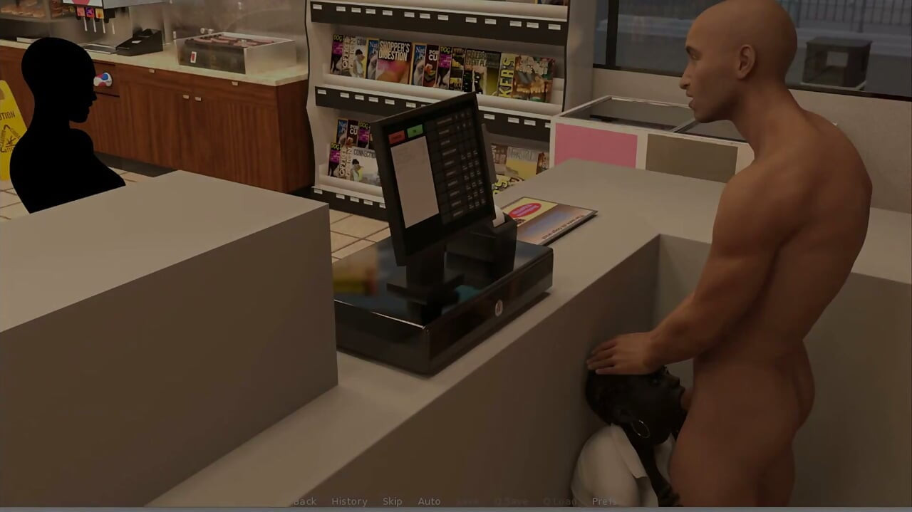 ATM Adventures -4 - Rozgrywka - Odgrywanie roli - Sprzedawca dostaje anal i wybrzuszenie żołądka