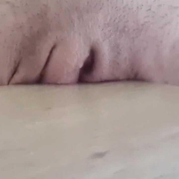 Huge Clit Rubs Against a Corner of the Table