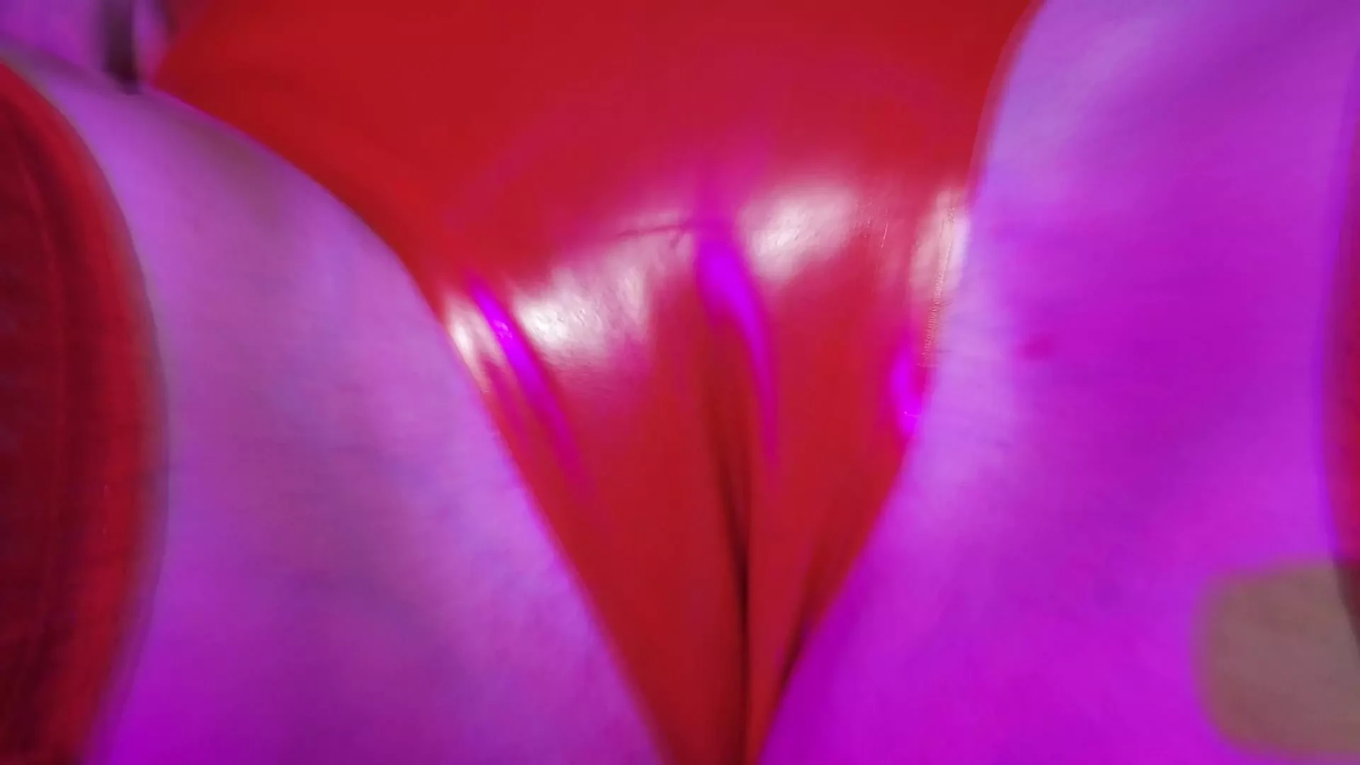 Red Rubber Femdom Mistress Solo Fetish Dominatrix Eva Latex BDSM Big Ass MILF Hot