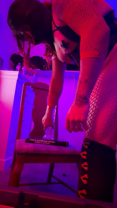 TheXDemon sissy dildo show