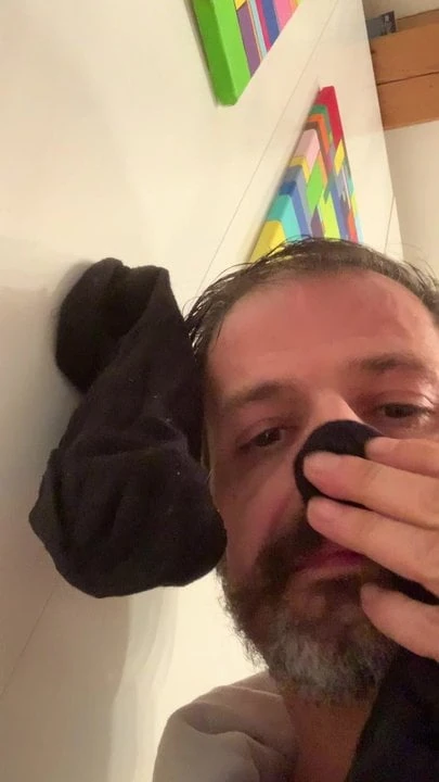 Sniffing my dirty socks day 13