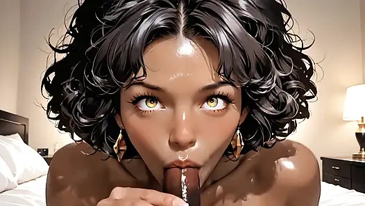 СЕКСУАЛЬНАЯ БРЮНЕТКА СОСЁТ ЧЛЕН БОГАТЫЙ В ПОСТЕЛИ СОЗДАНО AI