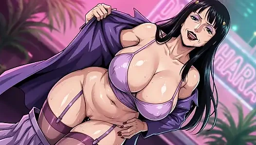 Nico Robin baştan çıkarıcı striptiz (ai)