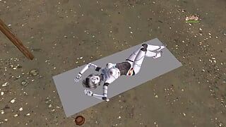 Video bokep 3d animasi gadis robot cantik lagi asik seks threesome sama cowok dan cewek