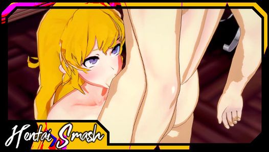 Yang Xiao Long deep throats cock & swallows cum. RWBY Hentai