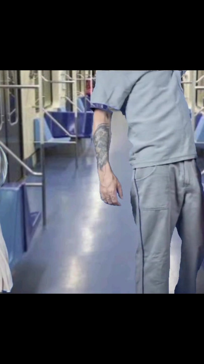 Must-see moment from "Pervert gets on the train rubbing cock on women in public!"