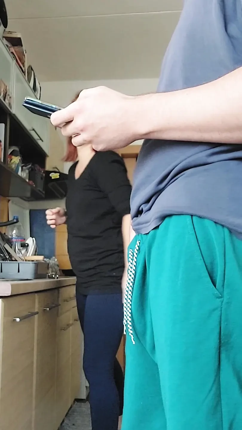 sex in the kitchen while preparing lunch
