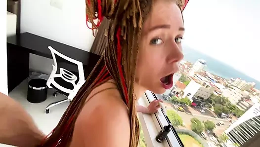 My unexpected neighbor creampied my pussy and recorded everything on my phone