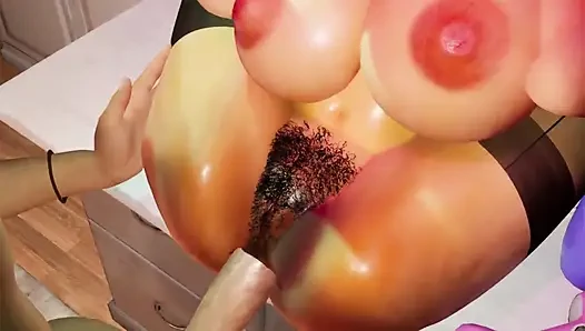 Sexy Hijab Muslim Girl with Big Boobs Anal Fucked Hard