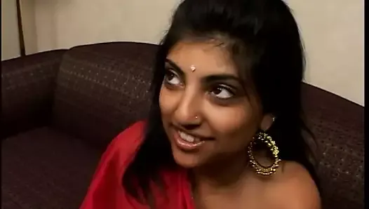 Indian slut fingers her twat and gets it fucked by a hot cock